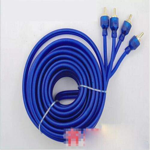 Subwoofer Amplifier Cable Audio 5 m Blue audio subwoofer amplifier connection Speaker Wire Home theater