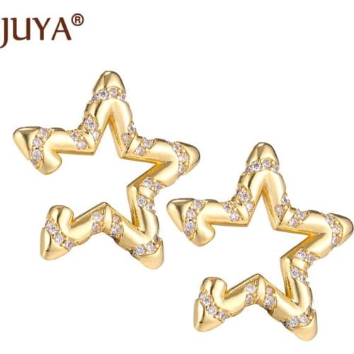 2021 New Arrival Inlaid Zirconia Ear Clips Earring No Piercing Star Shape Ear Cuffs For Women Jewelry Gifts