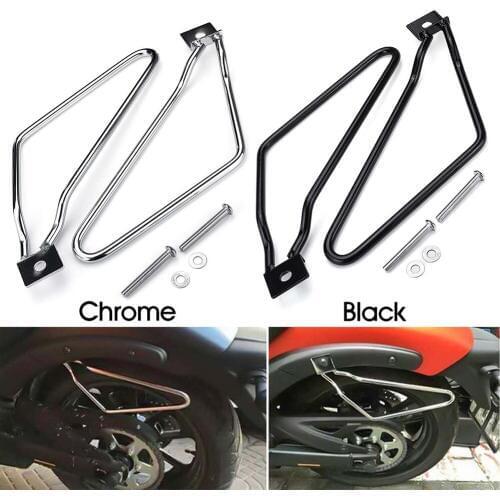 1Pair Motorcycle Saddlebags Support Bars Frame Saddle Bag Mounting Bracket For Harley/Dyna/883/Iron/XL883N