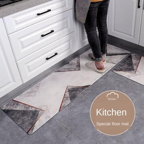 Europe Style Kitchen Mat Non-slip Waterproof Oil-proof Floor Mats Carpet Long Shape Home Decoration Carpet Bath Mat Kitchen Mat