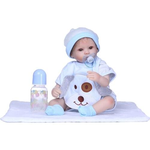 Reborn Baby Boy Doll - 16 Inch Real Life Newborn in Gentle-Touch Silicone Vinly