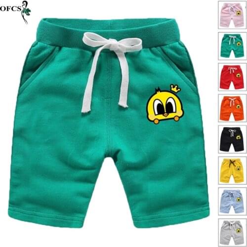 Summer Childrens Shorts Boys Girls Beach Short Kids Casual Soft Breathable Cotton Linen Candy Color Fashion Pants SIZE 80-150CM