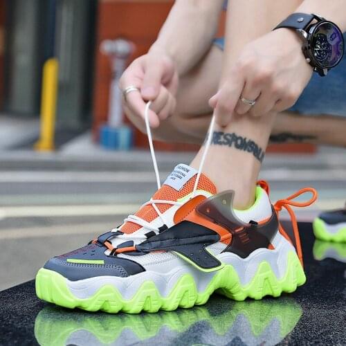 2020 Mens Ins Trendy Shoes Net Red Super Hot Trend Wild Retro Deconstruction Autumn and Winter Shoes Mens Trendy Shoes