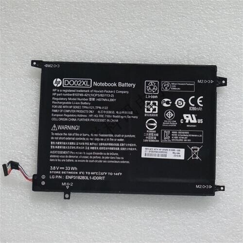 New genuine Battery for HP x2 210 G1 Detachable PC DO02XL HSTNN-LB6Y 3.8V 33WH