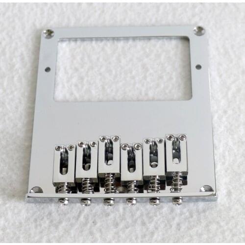 Sell Free Shipping guitar parts guitar bridge 6 zinc saddles tl humbucker pickup guitar bridge chrome color