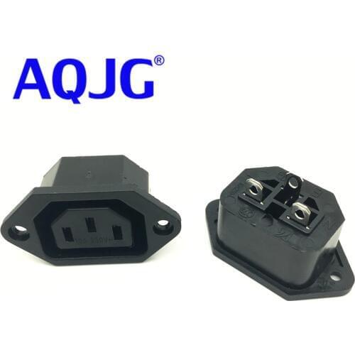 10pcs IEC 320 C13 female industrial power connector socket for PDU Socket Plug Mains Power Connector Power Supply Output Outlet