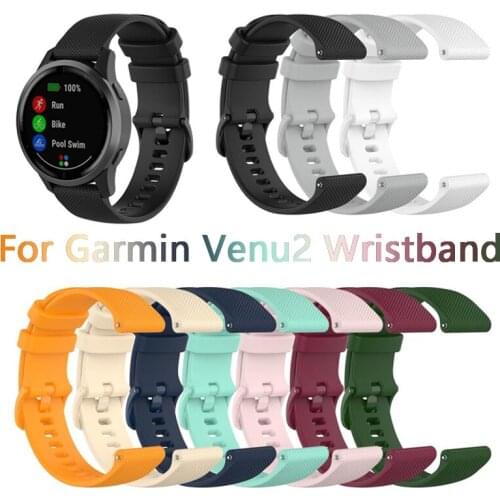 Smart Watch Band Garmin Venu 2/vivoactive4/GarminActive Medical Grade Silicone Wristband Replacement Strap Accessories 22mm