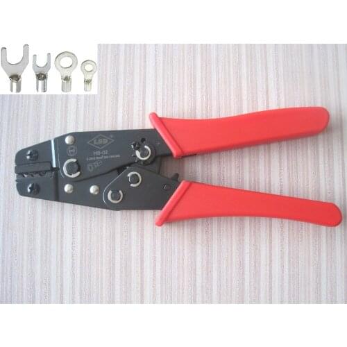 HS-02 hand crimping tools plier for non-insulated terminals and connectors 0.25-2.5mm2