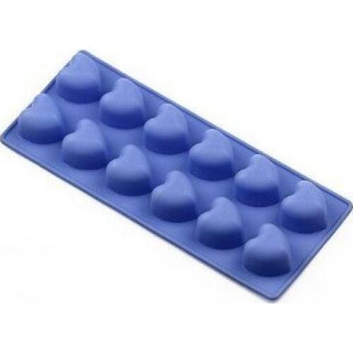 12 Hearts Silicone Cake Baking Mold Cake Pan Muffin Cups Handmade Soap Moulds Biscuit Chocolate Ice Cube Tray DIY Mold