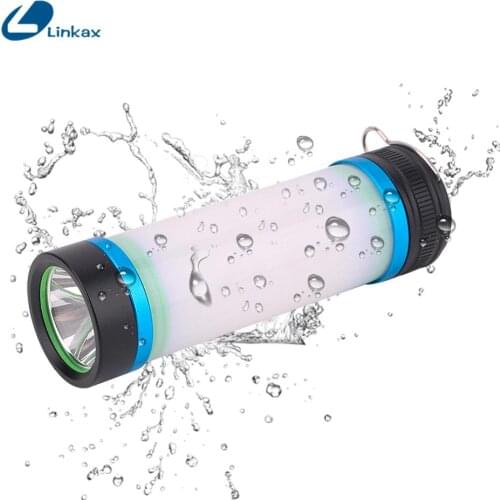 LED Flashlight USB Rechargeable Torch 5 Modes Lighting Hand Light Magnetic Camping Light Waterproof Flashlight for Outdoor