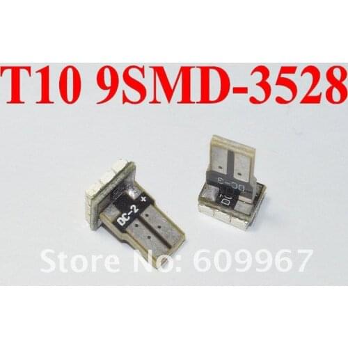 T10 9smd LED CANBUS 1210 3528 Car LED SMD Bulbs auto Interior Lighting Interior Light Parking Light External Lights