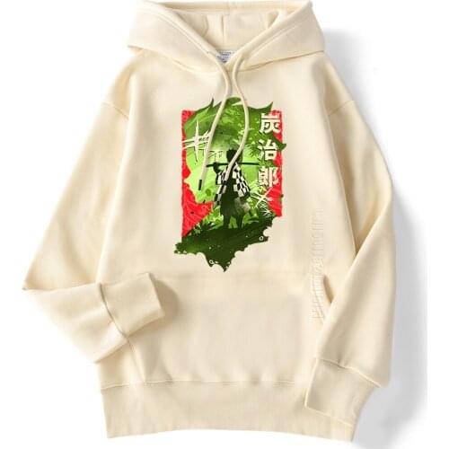 Demon Slayer Tanjirou Cartoon Hoodie Loose Daily Casual Sweatshirt Men Autumn Cool Hoodies Mens Japan Anime Sport Pullover