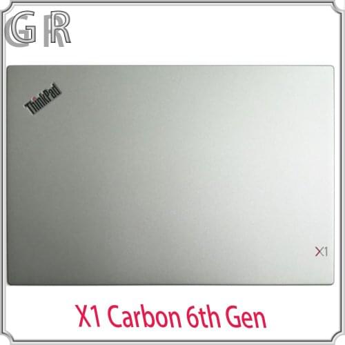 New and Original Lenovo ThinkPad X1 Carbon 6th Gen laptop Type 20KH 20KG IR FHD LCD rear Lid cover case silvery AQ16R000210