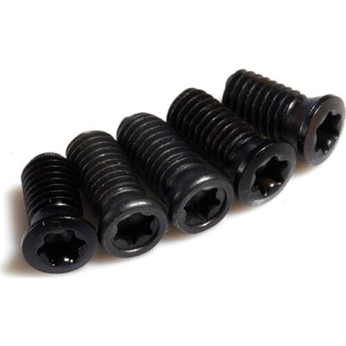 10/20/50/100 pcs/lot M2.5(2.5mm) Hardened Black Alloy Steel Grade 12.9 Torx Screws For Replaces Carbide Insert CNC Lathe Tool