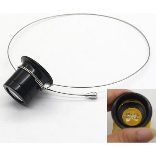 10X 5X Magnifier Glasses Loupe Lens Jeweler Watch Repair Measurement