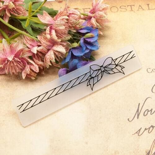 15*3cm Plastic Bow Frame Embossing Folder Template Paper Cards Making for DIY Scrapbooking Wedding Decoration Photo Album