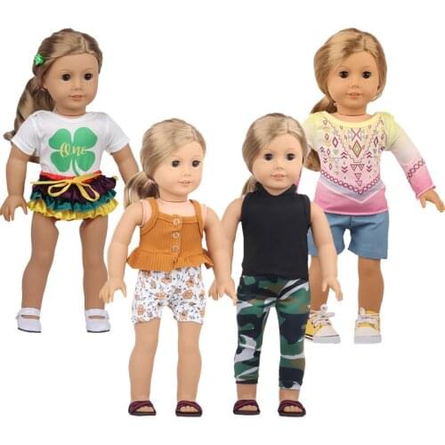 4 Style Choose 1,Fashion Suit Wear Fit 18 inch 40cm-43cm Born New Baby Doll Clothes Accessories For Baby Birthday Gift