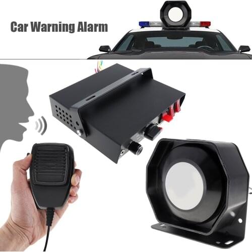400W 12V Siren Horns Speaker Loudspeaker with MIC for Car SUV Bus Off-road Truck