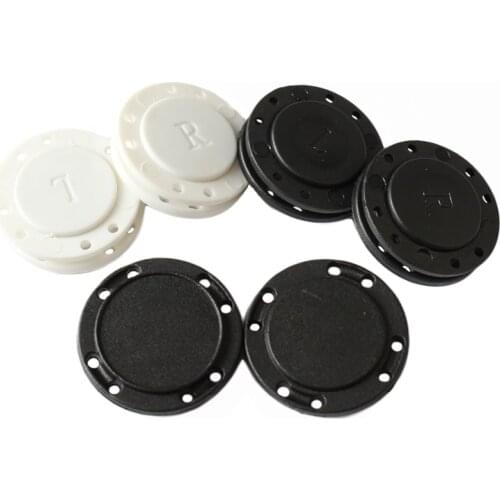 5pcs Magnetic Coat Buttons Invisible Hidden Sewing Button Nylon with Magnets Inside for Coat Jacket Suitcase Bag