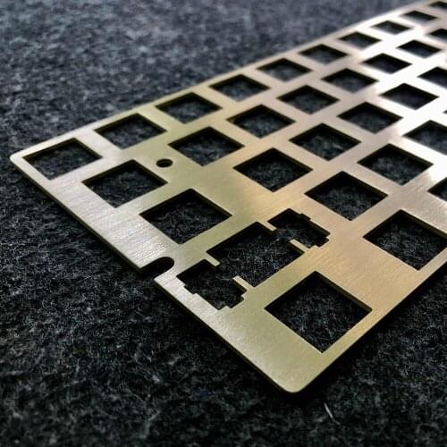 64 Layout Positioning Plate For GK64 GD64 Mechanical Gaming Keyboard DIY Kits Glassfiber FR4 Carbon Fiber Brass Plate