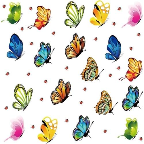 9pcs Butterfly PVC 3D wall decor cute Butterflies wall stickers art Decals For Girls bedroom refrigerator home room Decoration