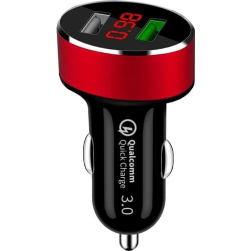 Dual USB Port Cigarettes Lighter Adapter Quick Car Charger for iPhone Samsung phone Charger