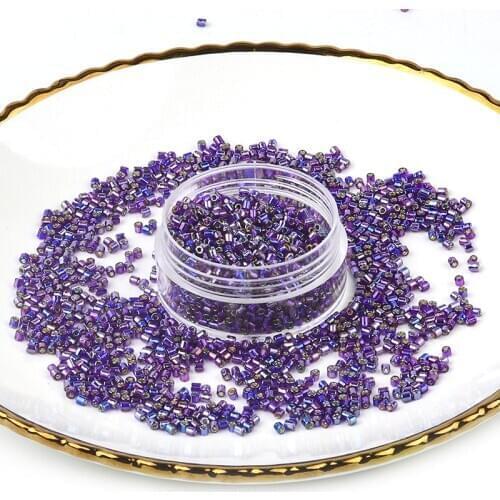 1000pcs/lot 2mm Miyuki Beads Charm Czech Glass Seed Beads Small Tube Bead For DIY Bracelets Jewelry Making Earrings Bracelet