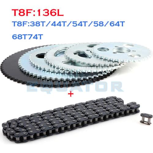 Motorcycle parts 47cc 49cc T8F pocket chain for mini moto atv quad 2 stroke engine pit dirt bike scooter