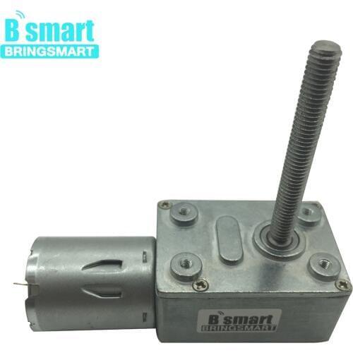 4632-370 12V Volt DC Worm Gear Reducer M6 Screw Shaft Length 50MM 3V6V24V Worm Geared Motors Reversed Reduction Motor Self-lock