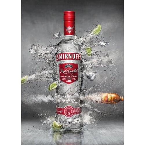 Señal de Bar de Vodka Smirnoff, cobertizo de Pub, señal de Metal, placa de Alcohol para decoración del hogar, Color Rojo