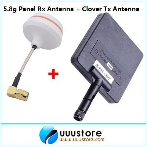FPV 5.8G 5.8ghz 11dBi Panel Antenna w/5.8G Right Angle TX-SMA Female Antenna Gains for Boscam VTx and VRx