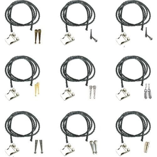 Bolo Tie For Man Parts tips Leather Rope tips Indian Cowboy Western Cowgirl Zinc Alloy Handmade necktie