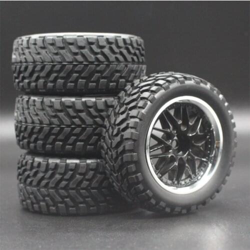1/10 Racing Tires HSP 94123 94122 D4 FW06 1/16 Off-road Car Tires HuanQi 734 75MM*31MM Tires Strong Grip 1008