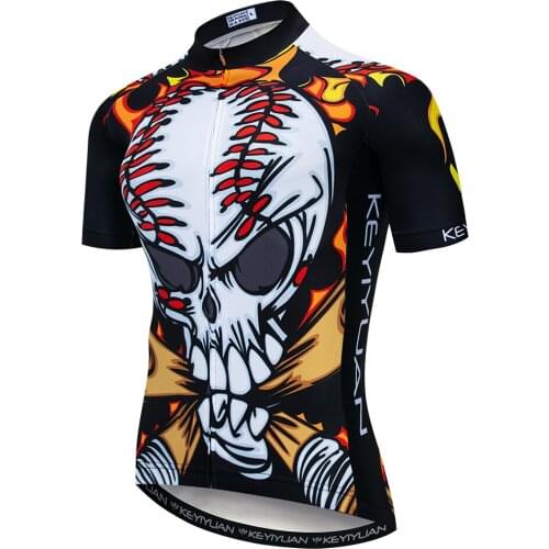 Keyiyuan Cycling Jersey Maillot Ciclismo Shirt Breathable short sleeve Mens Cycling Clothing Pro Team MTB Bicycle Jersey