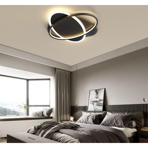 Creative Modern LED Ceiling Light Black&White Deco Living Room Bedroom Ceiling Lamp luminaire plafonnier Indoor Lighting Fixture