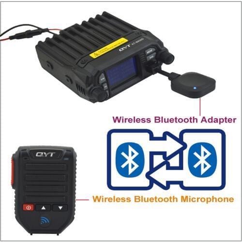 QYT BT-89 BT89 BLUETOOTH WIRELESS HANDHELD MCIROPHONE & SPEAKER 8 pin FOR QYT KT-8900,KT-8900R,KT-7900D,KT-8900D Mobile Radio