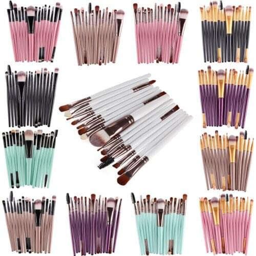 8/15PCs Makeup Brushes Set Eye Shadow Foundation Powder Eyeliner Eyelash Cosmetict Makeup for Face Make Up Brush Tools Kit
