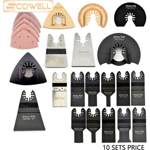 20% OFF 45pcs Quick Changed Set Oscillating Tool Saw Blades with an Adapter Suit for Multi Power machines Tools and so on