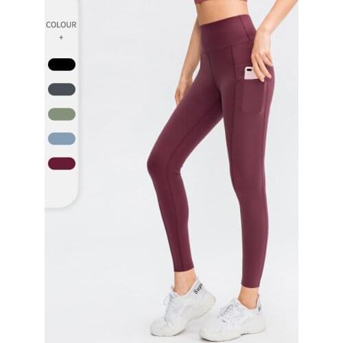 New Womens Yoga Sportwear Leggings High Waist Fitness Gym Dancing Pants with Pocket Quick-dryingTrousers