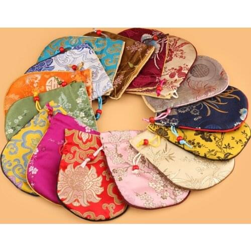 Wholesale 10PCS cotton silk bag jewelry silk smoked pull bags