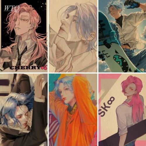 Retro Poster Anime SK8 The Infinity Anime Posters Wall Poster Home Decor Wall Art Canvas Painting Photos for Childrens Room