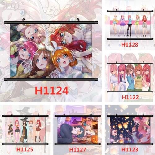 The Quintessential Quintuplets Nakano Ichika Nino Miku Yotsuba Itsuki Anime Posters Canvas Painting Wall Art Picture Home Decor