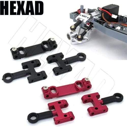 Durable Upper Lower Swing Arm Steering Cup Upgrade Kits for WPL D12 RC Car Model Accessories Spare Parts