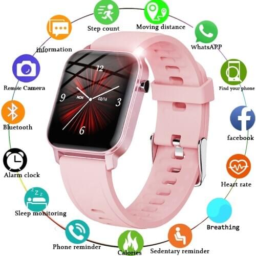 LIGE Women Smart Watch IP68 Waterproof 1.4" Full Touch Screen Sport Smart Watch Women Heart Rate Fitness Tracker Men smart watch