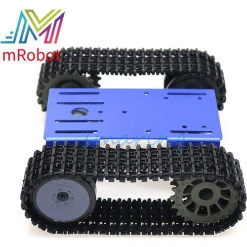 T101-P Robot Smart Tank Car Chassis Tracked Caterpillar Crawler Robot Platform with Dual DC 12V 350rpm Motor for DIY Arduino
