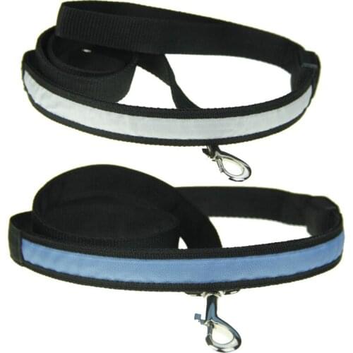 Pet Dog LED leash USB Charging Adjustable Rechargeable Night Flashing Luminous Dod leash Plastic Solid Neck leash for Dogs