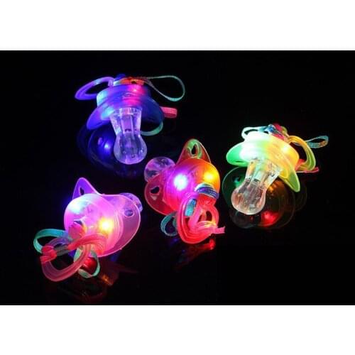 Glow LED Luminous Flash Pacifier Whistle Concert Bar Music Festival Props Atmosphere Party Children Adult Gifts Toys Gifts