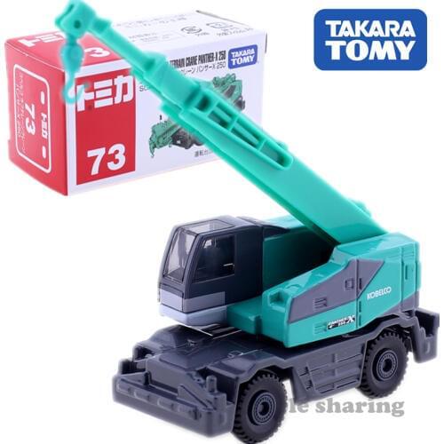 Takara Tomy Tomica No.73 KOBELCO ROUGH TERRAIN CRANE PANTHER Model Kit 1:116 Miniature Diecast Construction Vehicle Mould Toy