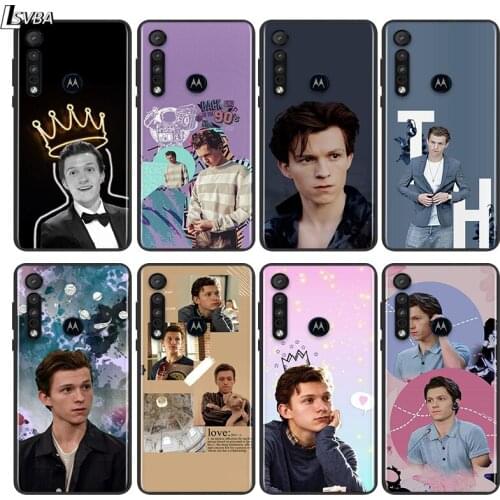 Tom Holland For Motorola E6 E7 G8 G9 G Edge Stylus Power Play Lite One Hyper Marco Plus Black Soft Phone Case