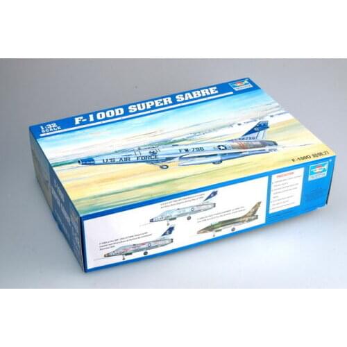 Trumpeter 02232 1/32 Scale Plane F-100D Super Sabre Aircraft Model Airplane Kit TH05455-SMT6